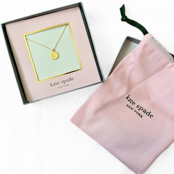 kate spade Jewelry - Kate Spade NWT Plated Metal Letter "L" 17" Necklace